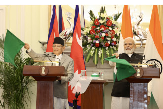 भारत बथनाहबाट विराटनगरसम्म कार्गो रेल सञ्चालन, प्रधानमन्त्री दाहाल-मोदीले गरे उद्घाटन
